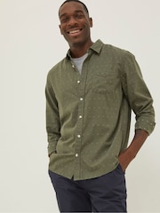 FatFace Green Kaber Dobby Shirt - Image 1 of 5