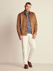 Tan Brown Faux Suede Shacket - Image 2 of 5
