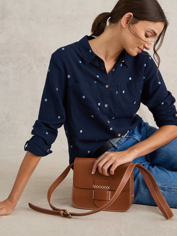 White Stuff Dark Blue Sophie Shirt - Image 1 of 7