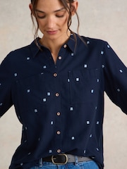 White Stuff Dark Blue Sophie Shirt - Image 4 of 7