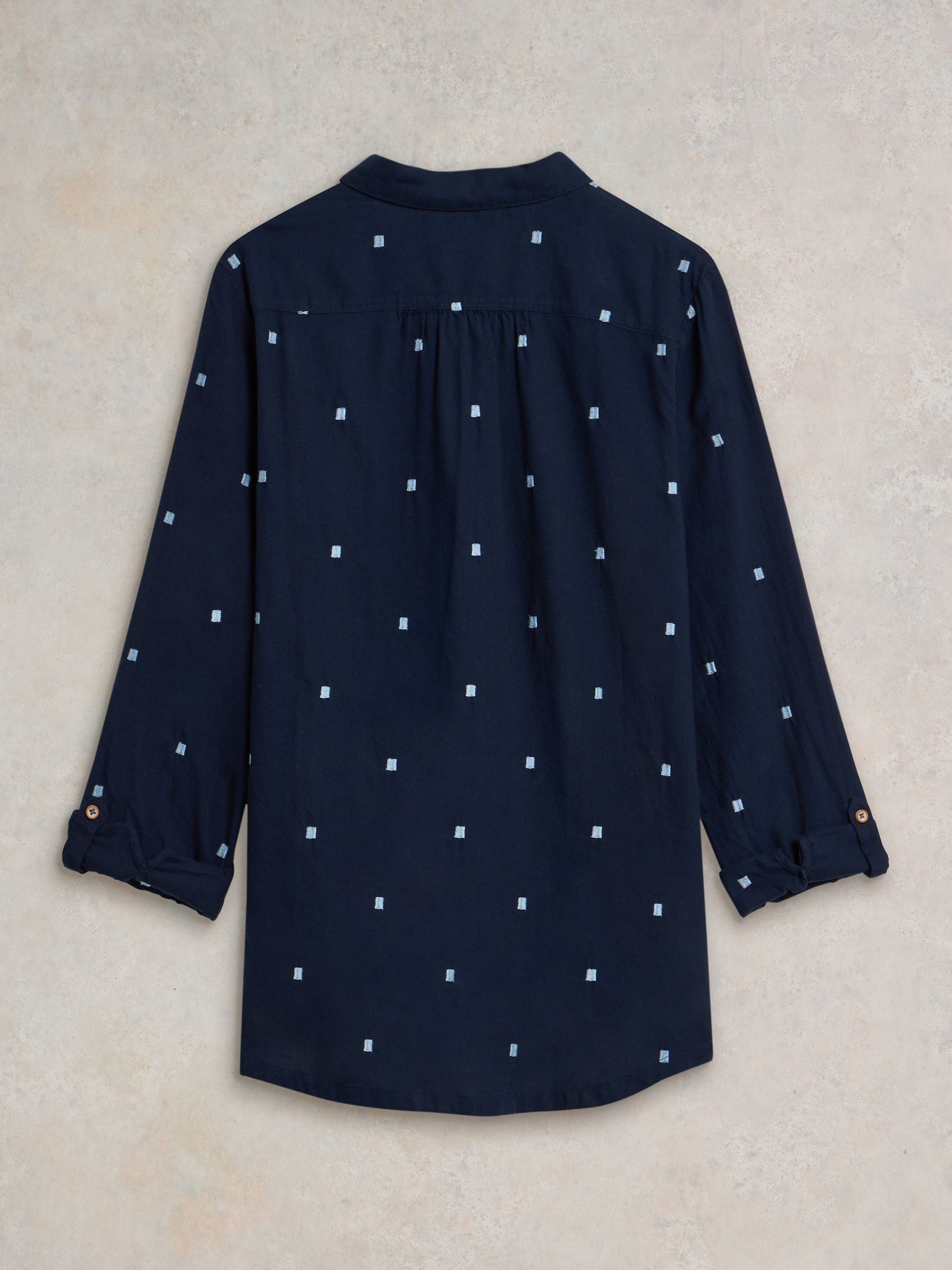 誕生日プレゼント Buy USA Next from Shirt Sophie Blue Dark Stuff White トップス