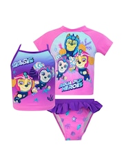 Character Purple Paw Patrol 3 Piece Swim Set - Image 1 of 5
