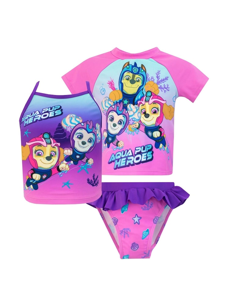 Character Purple Paw Patrol 3 Piece Swim Set - Image 1 of 5