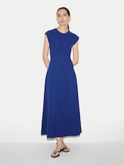Jigsaw Blue Crinkle Cotton Dress - Image 1 of 6