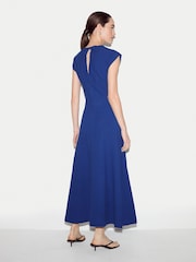 Jigsaw Blue Crinkle Cotton Dress - Image 5 of 6