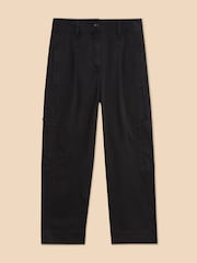 Schwarz - White Stuff Carlie Cargohose mit weitem Bein - Bild 5 von 7