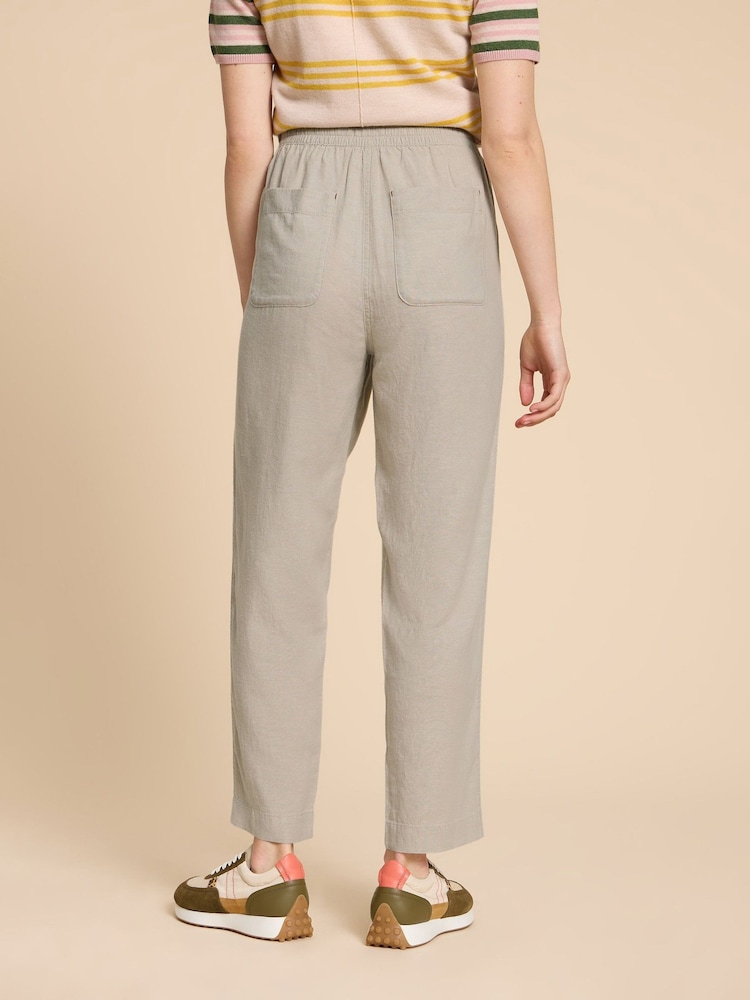 White Stuff Natural Elle Linen Blend Trousers - Image 2 of 7