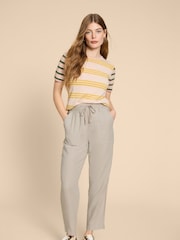 White Stuff Natural Elle Linen Blend Trousers - Image 3 of 7