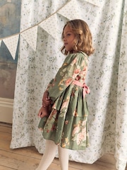 Laura Ashley Green Rosemore Tiered Dress - Image 2 of 5