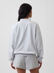 Gap Grey French Terry Brannan Bear Logo Sweatshirt - Image 2 of 4