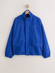 Cobalt Blue Funnel Neck Jacket - Image 1 of 3