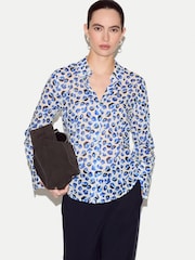 Jigsaw Blue Ditsy Poppy Shirt - Image 1 of 4