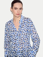 Jigsaw Blue Ditsy Poppy Shirt - Image 2 of 4
