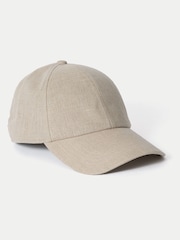 Jigsaw Natural Linen Baseball Cap - Image 2 of 4