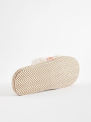 Ecru Crochet Slider Slippers - Image 5 of 8