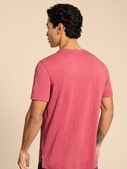 White Stuff Red Surf Shell Graphic 100% Cotton T-Shirt - Image 2 of 7