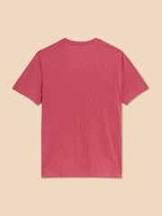 White Stuff Red Surf Shell Graphic 100% Cotton T-Shirt - Image 6 of 7