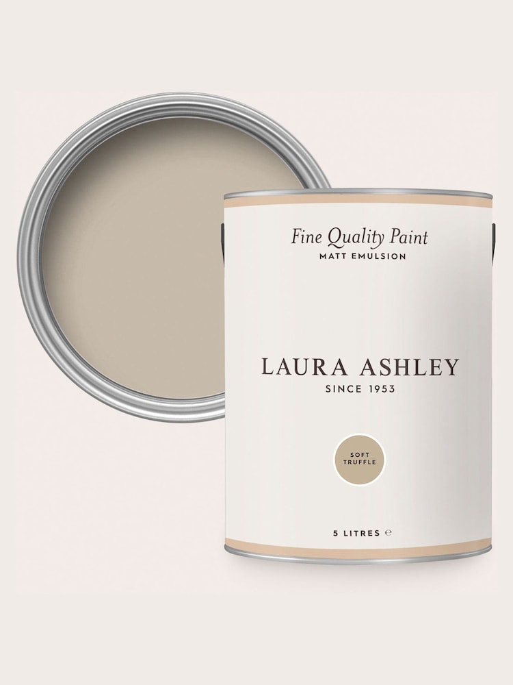 Laura Ashley Soft Truffle Natural Matt Emulsion 5LT Paint - Image 4 of 4