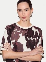 Jigsaw Red Iris Half Sleeve Sweatshirt - Image 2 of 4