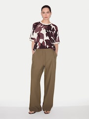 Jigsaw Red Iris Half Sleeve Sweatshirt - Image 3 of 4