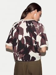 Jigsaw Red Iris Half Sleeve Sweatshirt - Image 4 of 4
