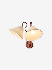 MADE.COM Red Madelyn Double Wall Light - Image 2 of 2