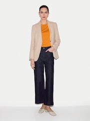 Jigsaw Orange Modal Jersey Top - Image 3 of 4