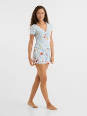 Fruity Gingham Print Short Pyjamas Set - Image 1 of 5