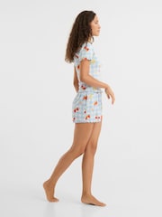 Fruity Gingham Print Short Pyjamas Set - Image 4 of 5