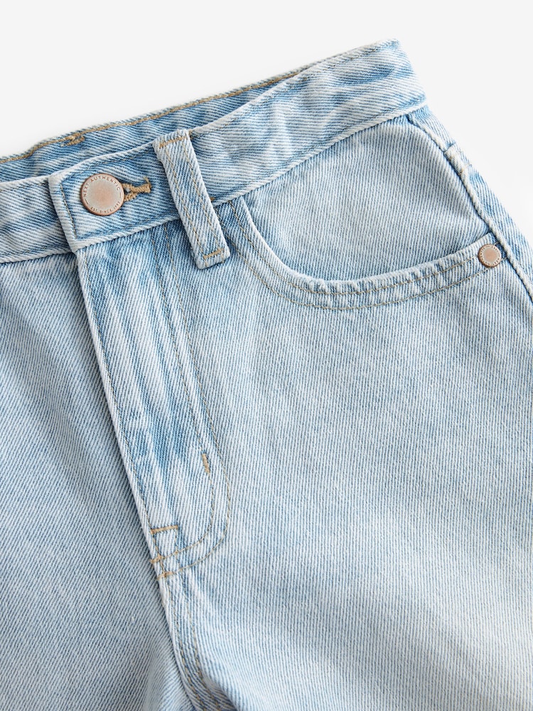 Mid Blue Wide Fit Authentic 100% Cotton Jeans (3-16yrs) - Image 7 of 7