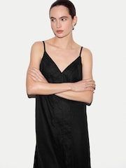 Jigsaw Black Linen Strappy Sundress - Image 4 of 4