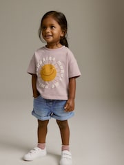 Pink Sunshine Short Sleeve 100% Cotton T-Shirt (3mths-7yrs) - Image 2 of 6