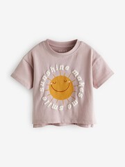 Pink Sunshine Short Sleeve 100% Cotton T-Shirt (3mths-7yrs) - Image 4 of 6