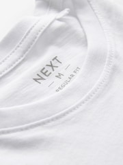 White 100% Cotton T-Shirt: Life at Next Shop - Image 3 of 4