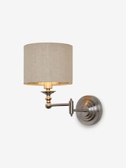 Brushed Chrome Burford Swing Arm Wall Light - Image 3 of 4
