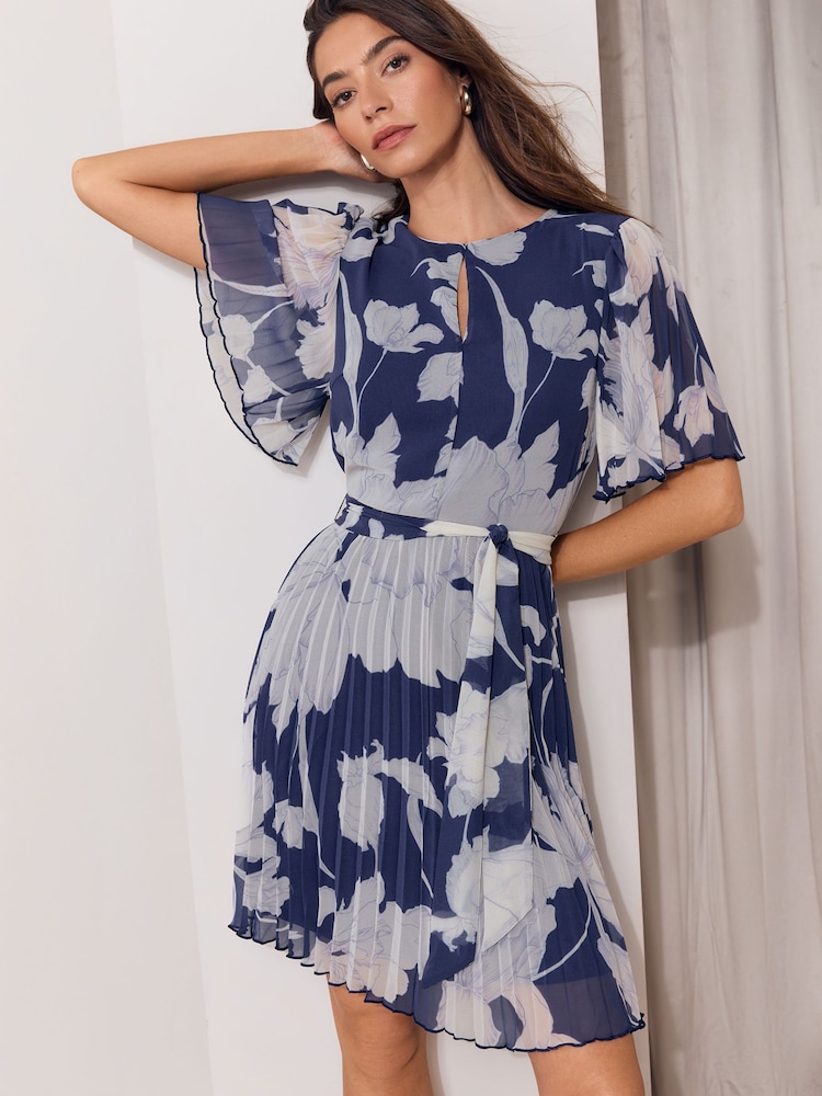 Minivestido plisado con estampado floral y falda plisada de Lipsy - Imagen 1 de 5 Minivestido plisado con estampado floral y falda plisada de Lipsy - Imagen 1 de 5
