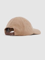 Reiss Camel/Stone Clark Wool Blend Baseball Cap - Image 3 of 4