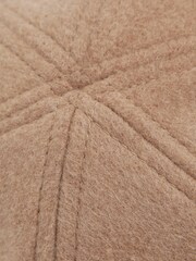 Reiss Camel/Stone Clark Wool Blend Baseball Cap - Image 4 of 4