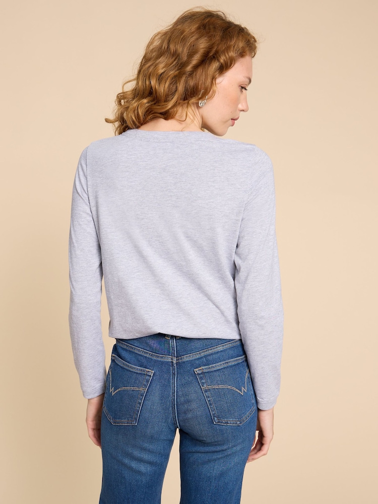 White Stuff Grey Clara T-Shirt - Image 2 of 7