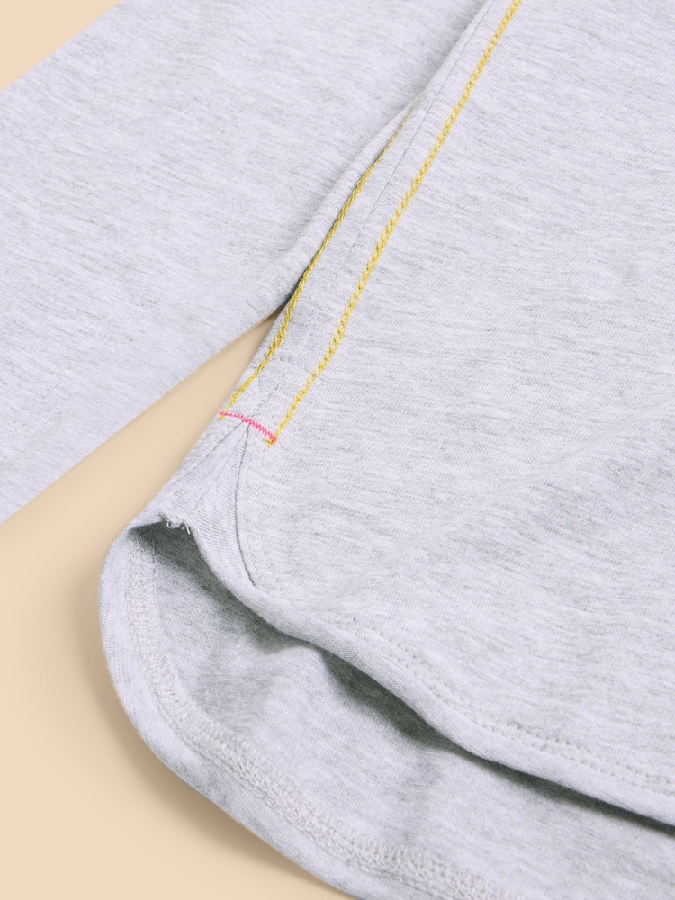 White Stuff Grey Clara T-Shirt - Image 7 of 7