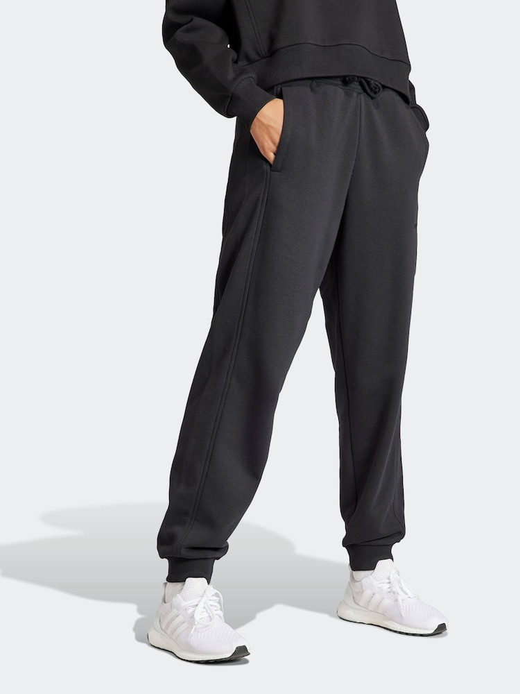 adidas Black Sportswear All Szn Fleece Loose Joggers - Image 1 of 6