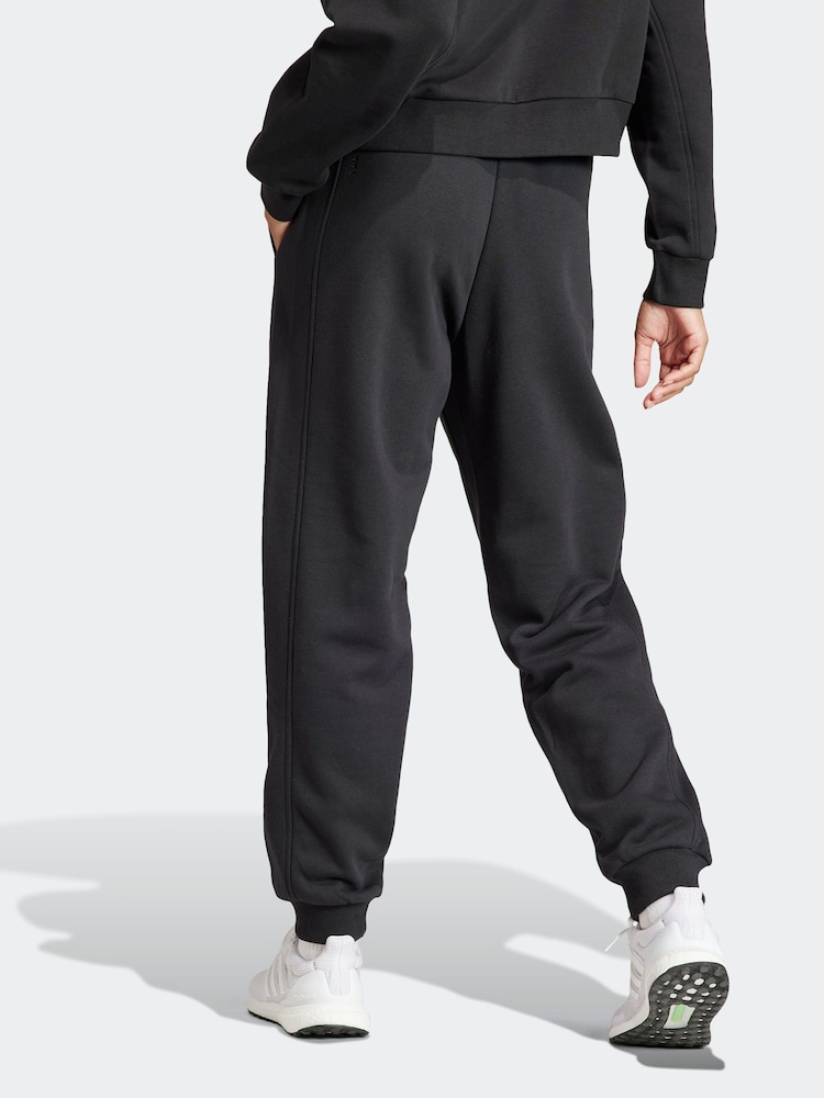 adidas Black Sportswear All Szn Fleece Loose Joggers - Image 2 of 6