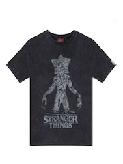 Vanilla Underground Grey 100% Cotton Stranger Things Licensed T-Shirt - Image 1 of 4