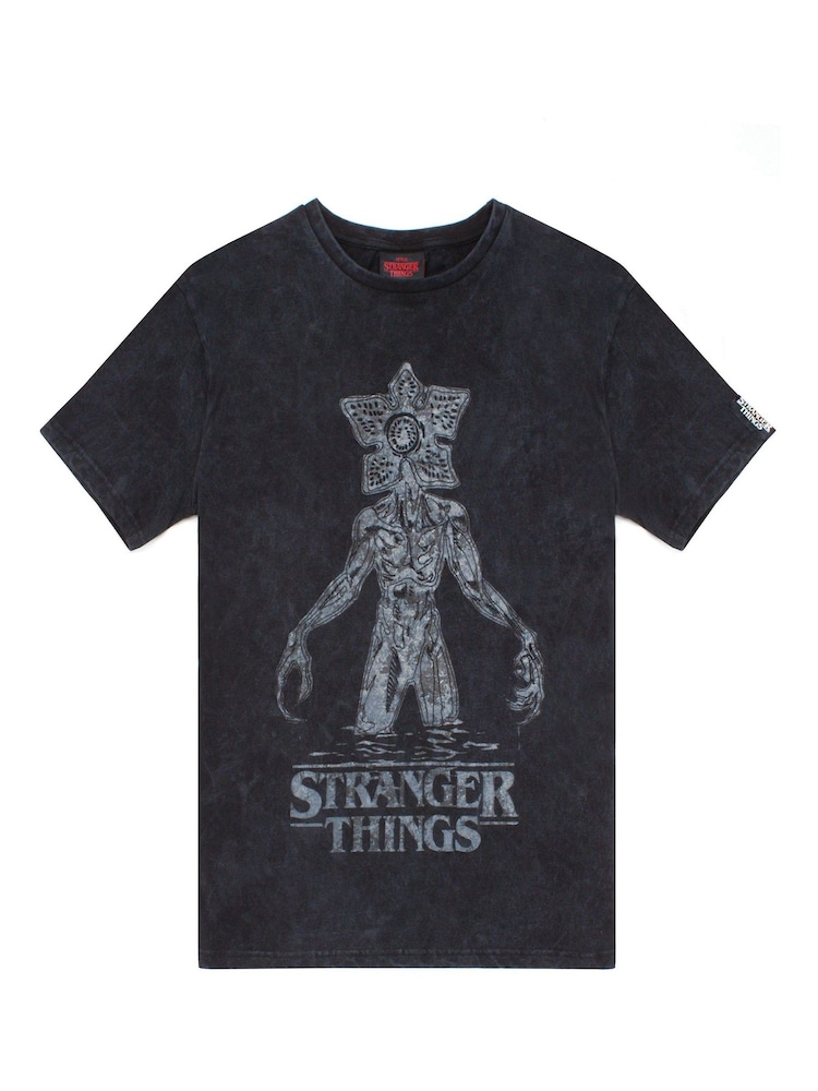 Vanilla Underground Grey 100% Cotton Stranger Things Licensed T-Shirt - Image 1 of 4