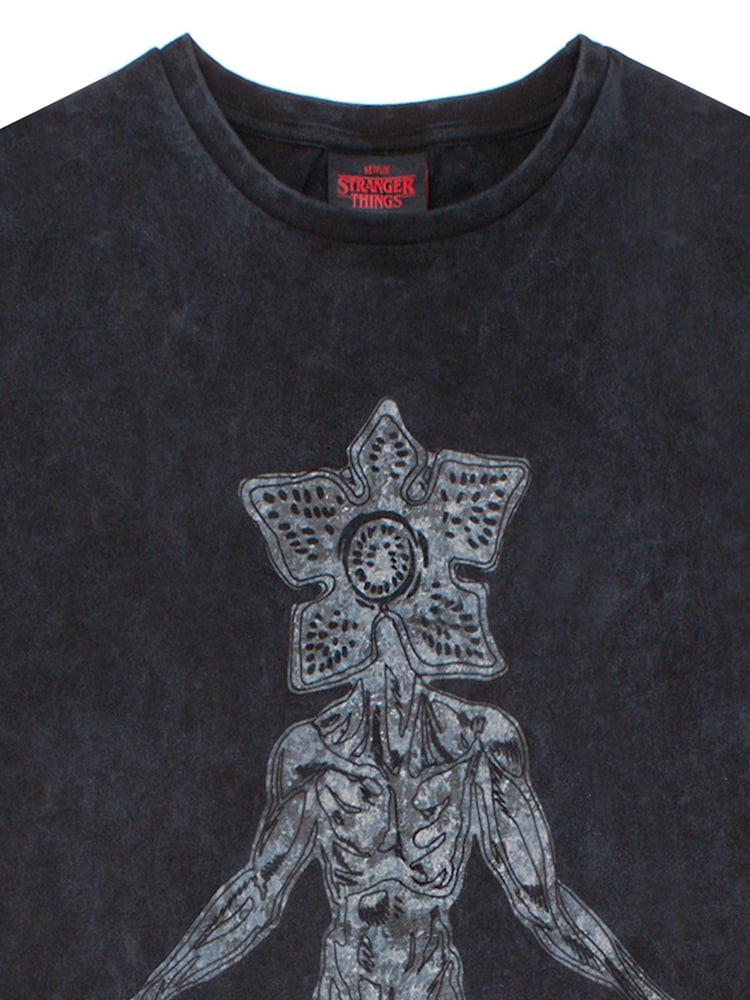 Vanilla Underground Grey 100% Cotton Stranger Things Licensed T-Shirt - Image 3 of 4