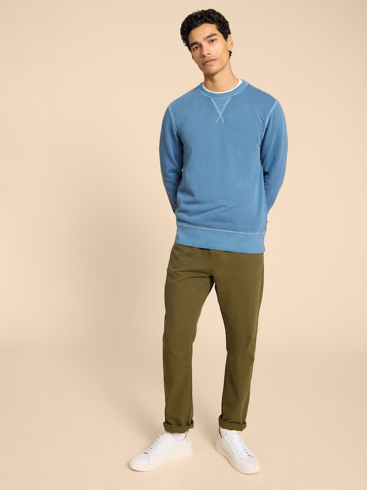 White Stuff Blue 100% Cotton Crew Neck Sweater - Image 1 of 7 White Stuff Blue 100% Cotton Crew Neck Sweater - Image 1 of 7