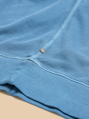 White Stuff Blue 100% Cotton Crew Neck Sweater - Image 7 of 7