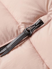 Superdry Pink Faux Fur Short Hooded Puffer Jacket - Image 5 of 5