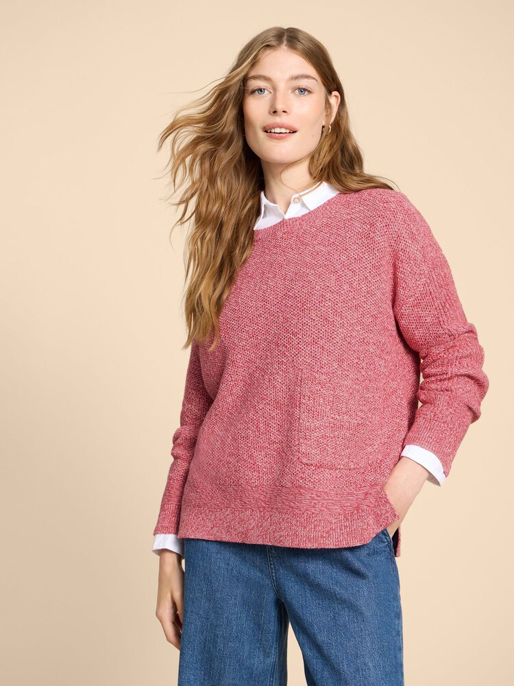 White Stuff Pink Northbank Jumper - Image 1 of 7 White Stuff Pink Northbank Jumper - Image 1 of 7
