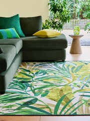 Tapis feuille de palmier lavable - Image 1 of 7